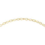 14K Solid Gold Lab Diamond Tennis Necklace, Yellow Gold, view 4