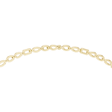 14K Solid Gold Lab Diamond Tennis Necklace, Yellow Gold, view 4