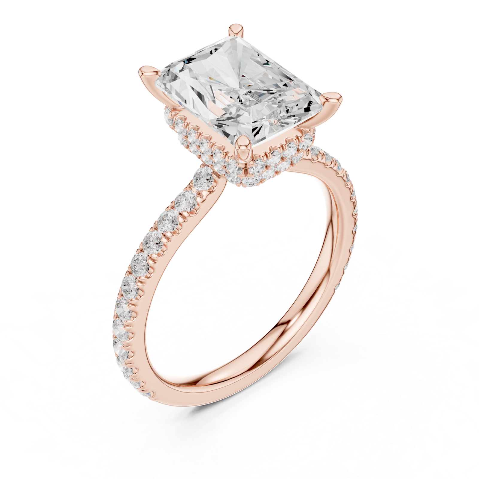 Gold Ring DDLR-1019, Rose Gold, view 2