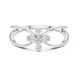 Gold Ring 12-10037@L, White Gold