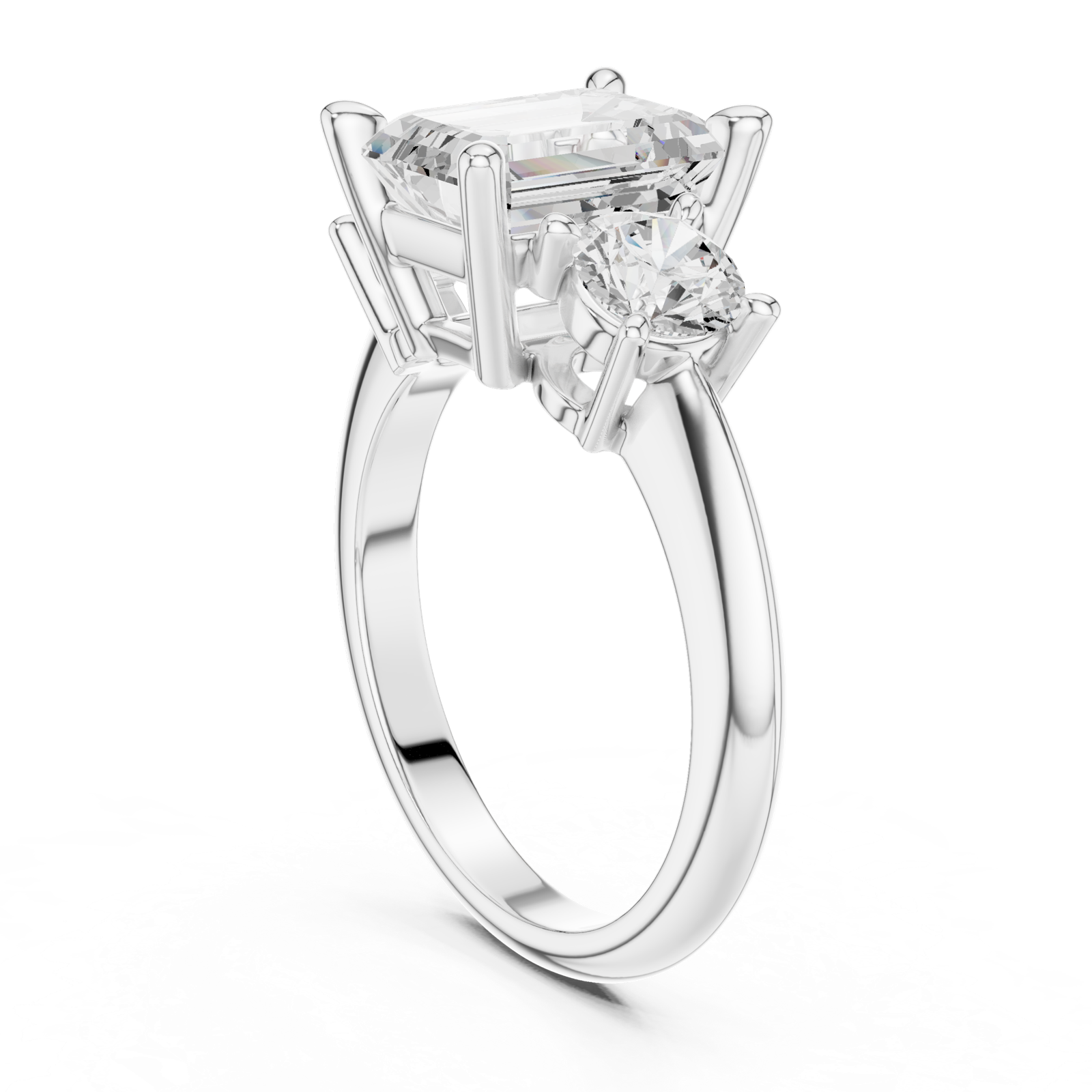Gold Ring DDLR-901, White Gold, view 1