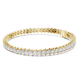 14K Solid Gold Lab Diamond Bracelet, Yellow Gold, view 1