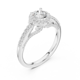 Gold Ring LR-0218, White Gold, view 2