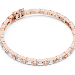 14K Solid Gold Lab Diamond Bracelet, Rose Gold, view 2
