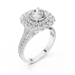 Gold Ring DDLR-011, White Gold, view 2