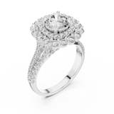 Gold Ring DDLR-011, White Gold, view 2