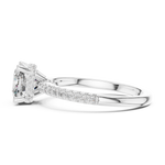 Gold Ring DDLR-177, White Gold, view 3