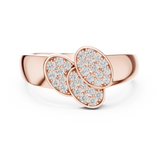 Gold Ring LR-01 (47), Rose Gold, view 4