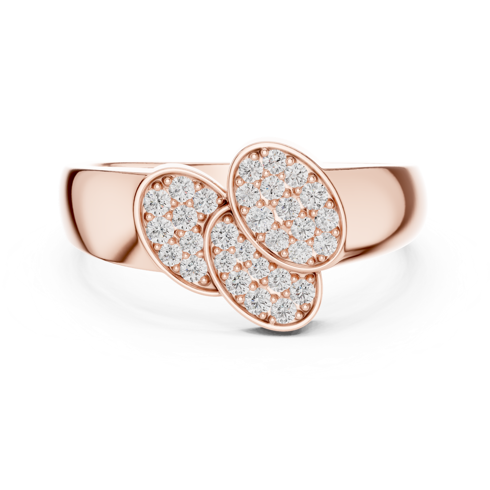 Gold Ring LR-01 (47), Rose Gold, view 4