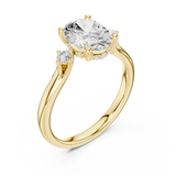Gold Ring DDLR-865, Yellow Gold, view 2