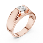 Gold Men's Ring GGR-0026, Rose Gold, view 2