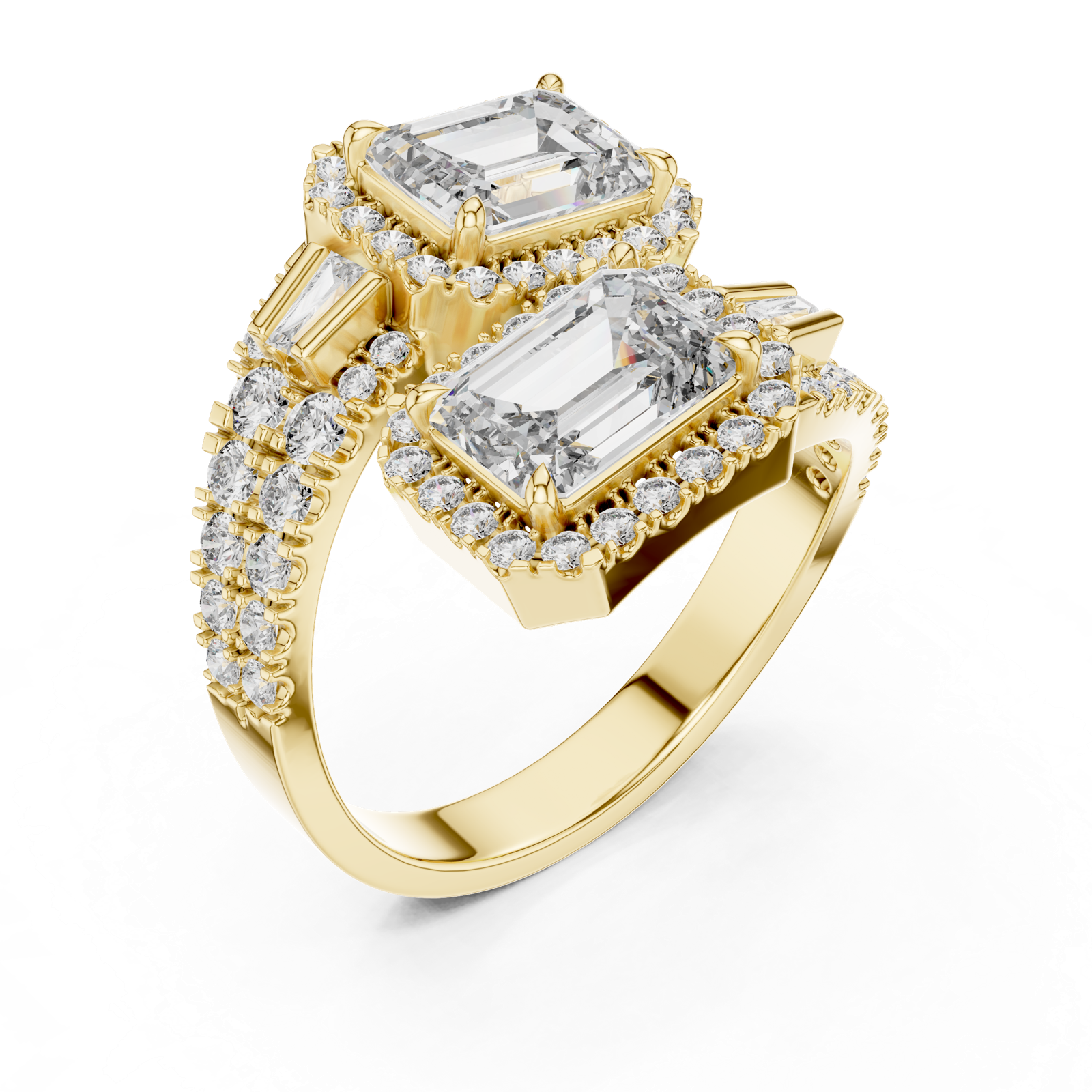 Gold Ring DDLR-014, Yellow Gold, view 2