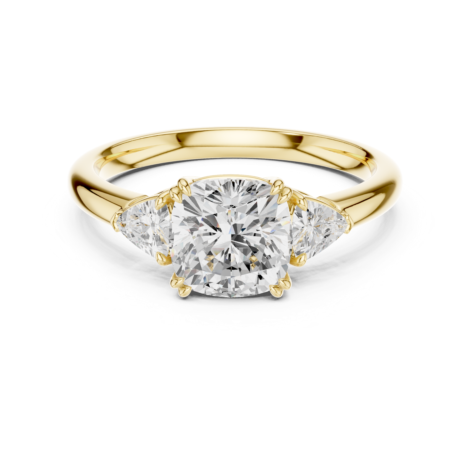 Gold Ring DDLR-850, Yellow Gold, view 4