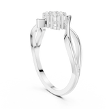 Gold Ring DDLR-826, White Gold, view 1