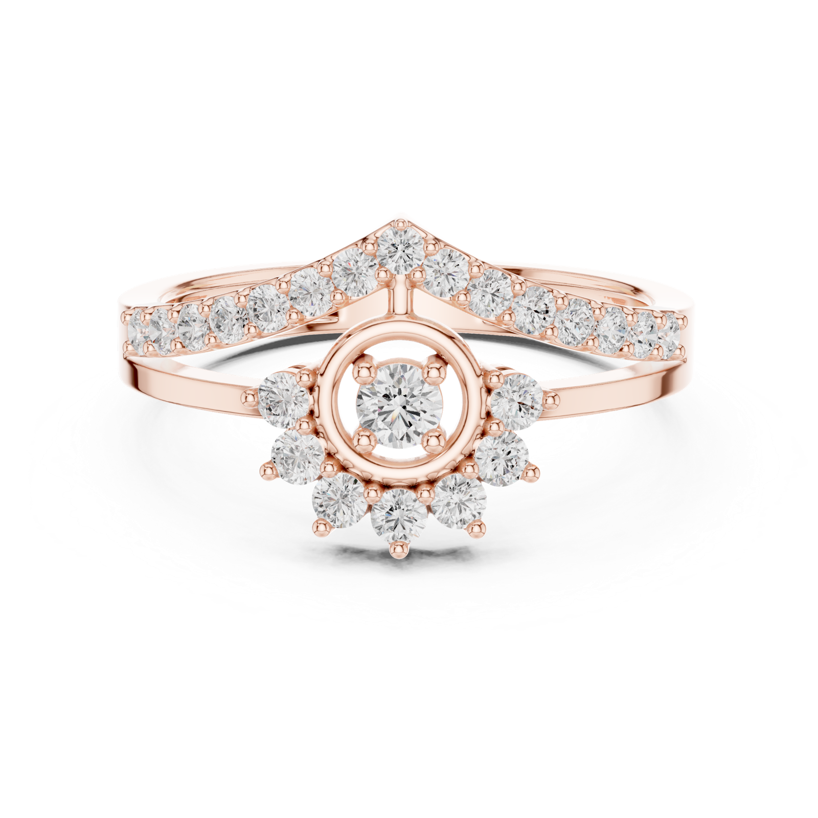 Gold Ring Ledis Ring, Rose Gold, view 4