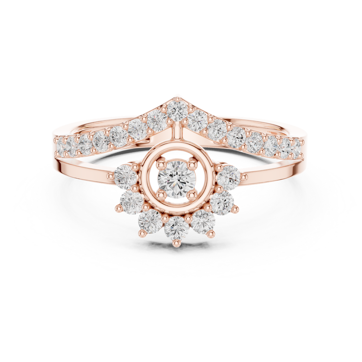Gold Ring Ledis Ring, Rose Gold, view 4
