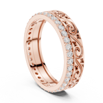Gold Ring R22, Rose Gold, view 1