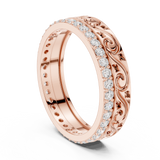 Gold Ring R22, Rose Gold, view 1