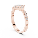 Gold Ring DDLR-745, Rose Gold, view 1