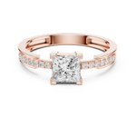 Gold Ring Ledis Ring, Rose Gold, view 4
