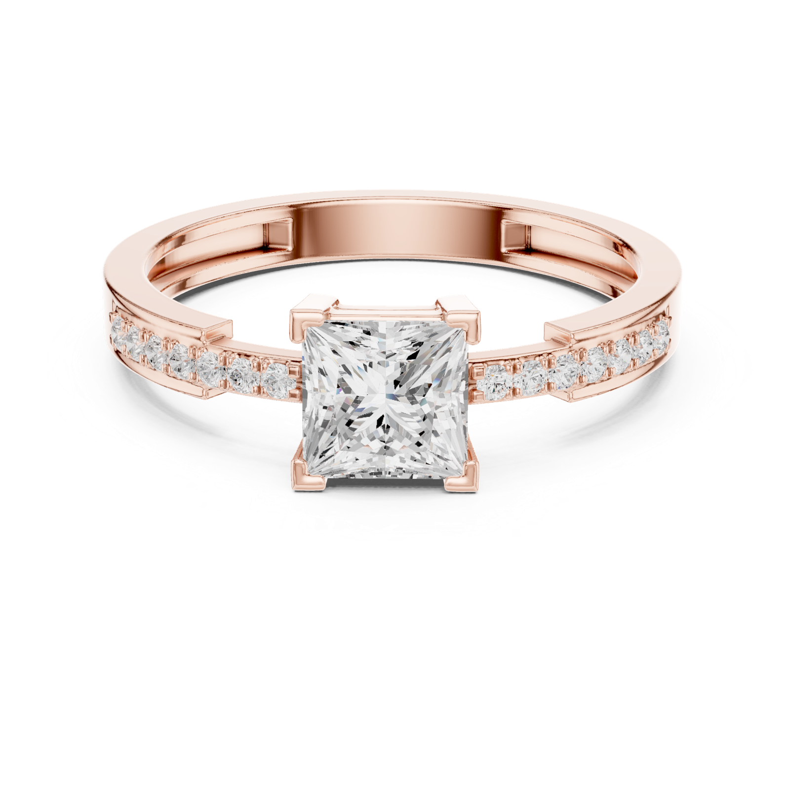 Gold Ring Ledis Ring, Rose Gold, view 4