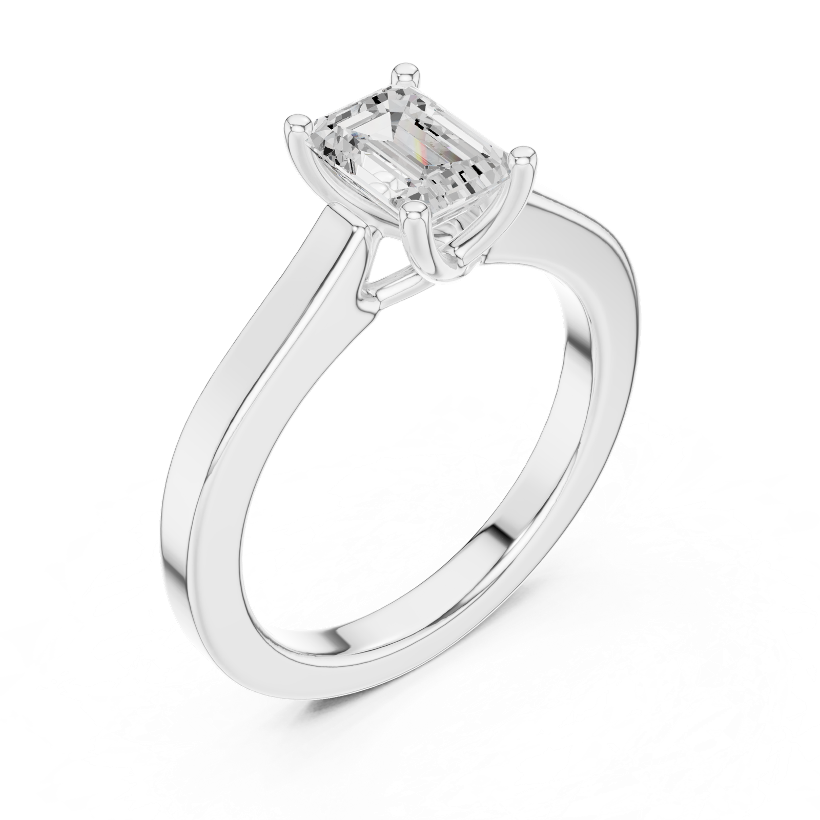 Gold Ring DDLR-1070, White Gold, view 2