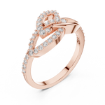 Gold Ring LR-01 (64), Rose Gold, view 2