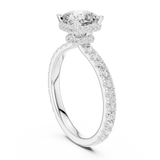 Gold Ring DDLR-873, White Gold, view 1