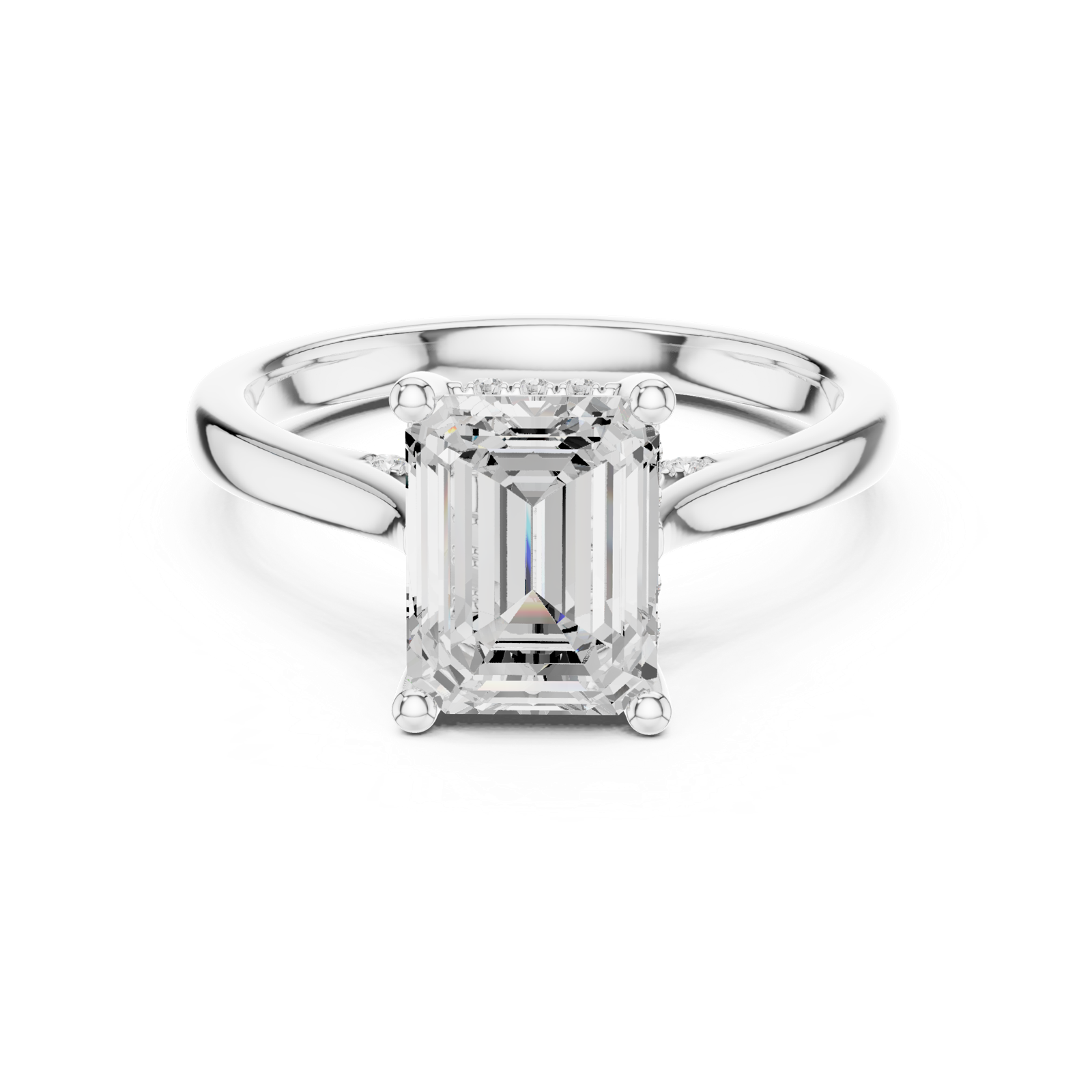 Gold Ring DDLR-984, White Gold, view 4