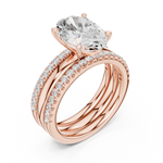 Gold Ring DDLR-948, Rose Gold, view 2