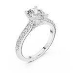 Gold Ring DDLR-249, White Gold, view 2