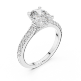 Gold Ring DDLR-249, White Gold, view 2