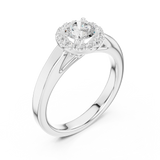 Gold Ring LR-0264, White Gold, view 2