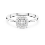 Gold Ring HLR-238, White Gold, view 4
