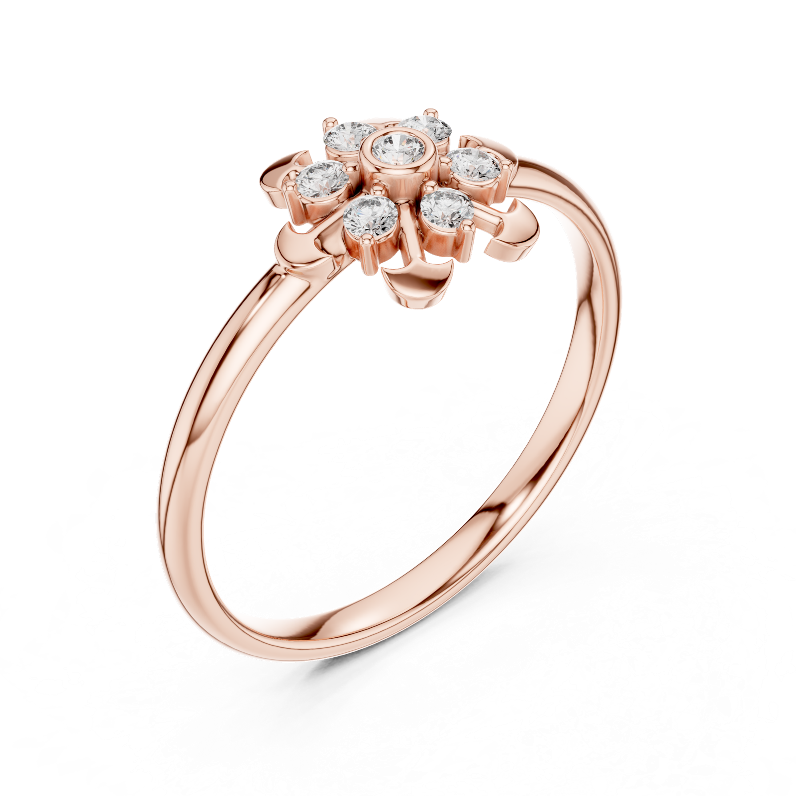 Gold Ring 1 (286), Rose Gold, view 2