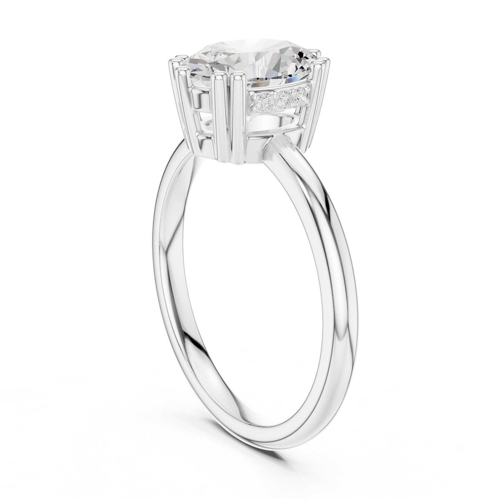 Gold Ring DDLR-927, White Gold, view 1