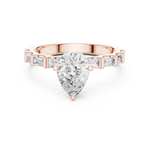 Gold Ring DDLR-1095, Rose Gold, view 4