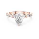 Gold Ring DDLR-1095, Rose Gold, view 4