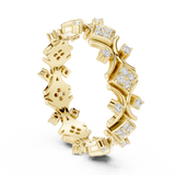 Gold Ring R38, Yellow Gold, view 1