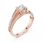 Gold Ring LR-0327, Rose Gold, view 2