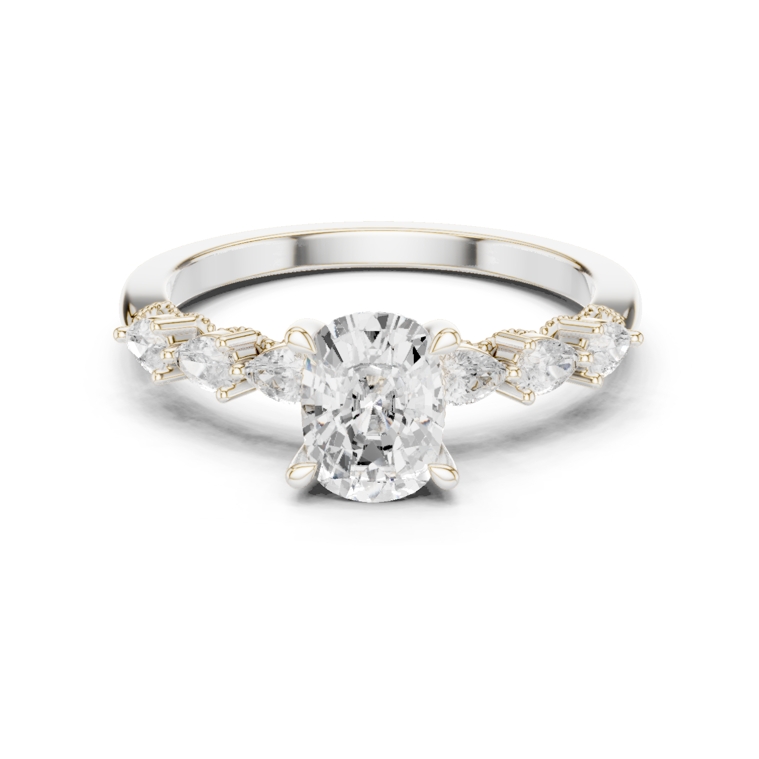 Gold Ring DDLR-907, White Gold
