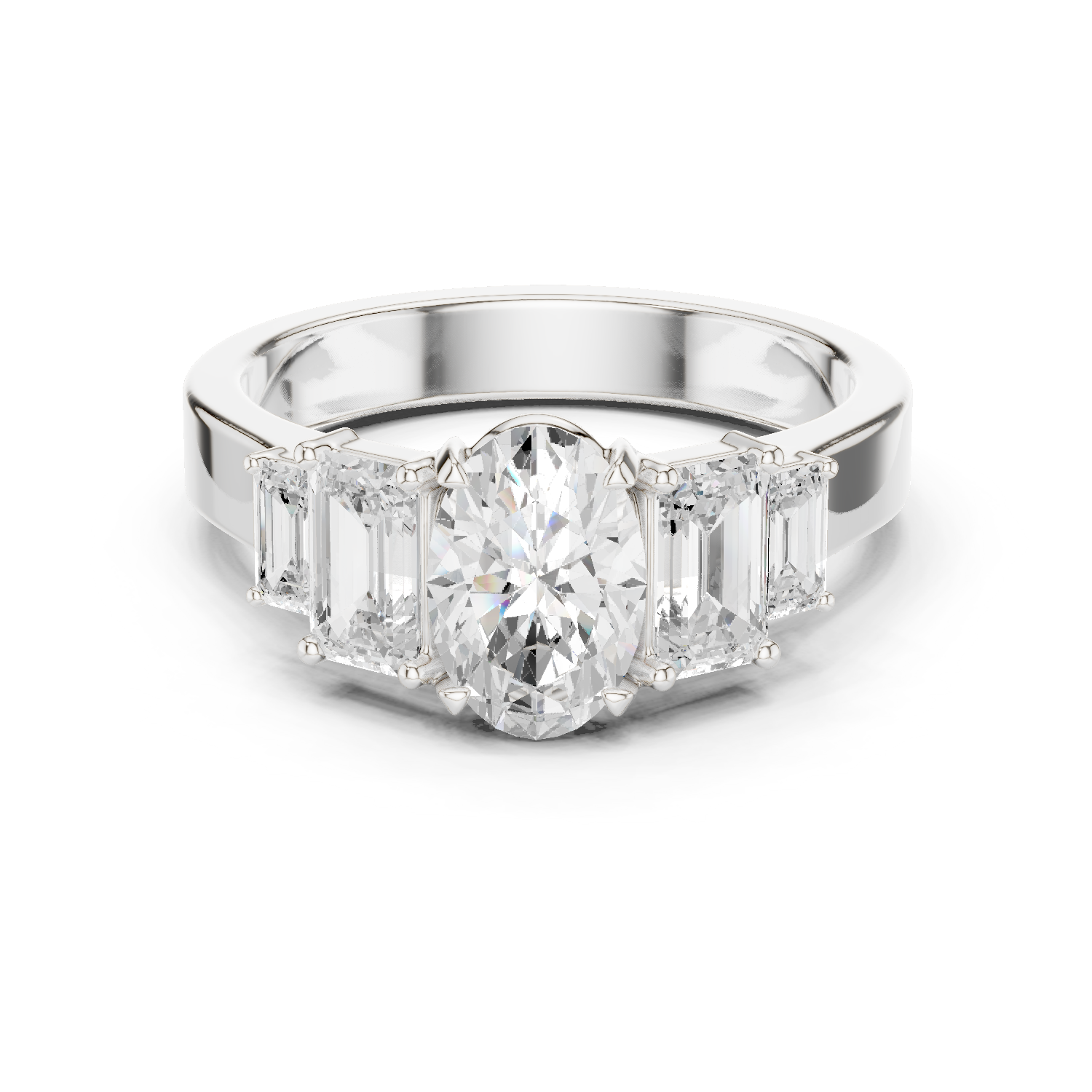 Gold Ring DDLR-1063, White Gold