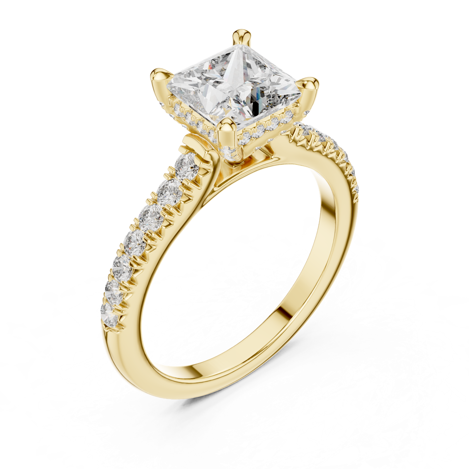 Gold Ring DDLR-174, Yellow Gold, view 2