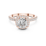 Gold Ring DDLR-1100, Rose Gold, view 4