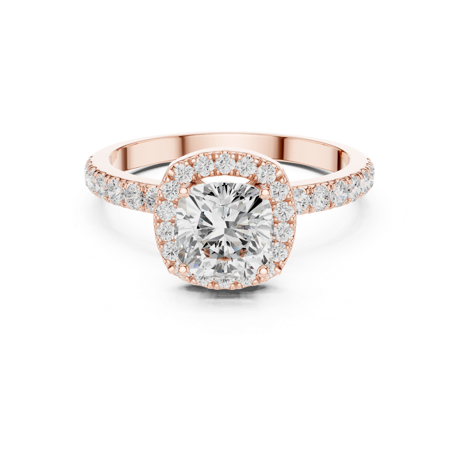 Gold Ring DDLR-1100, Rose Gold, view 4