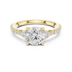 Gold Ring DDLR-863, Yellow Gold, view 4