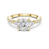 Gold Ring DDLR-863, Yellow Gold, view 4