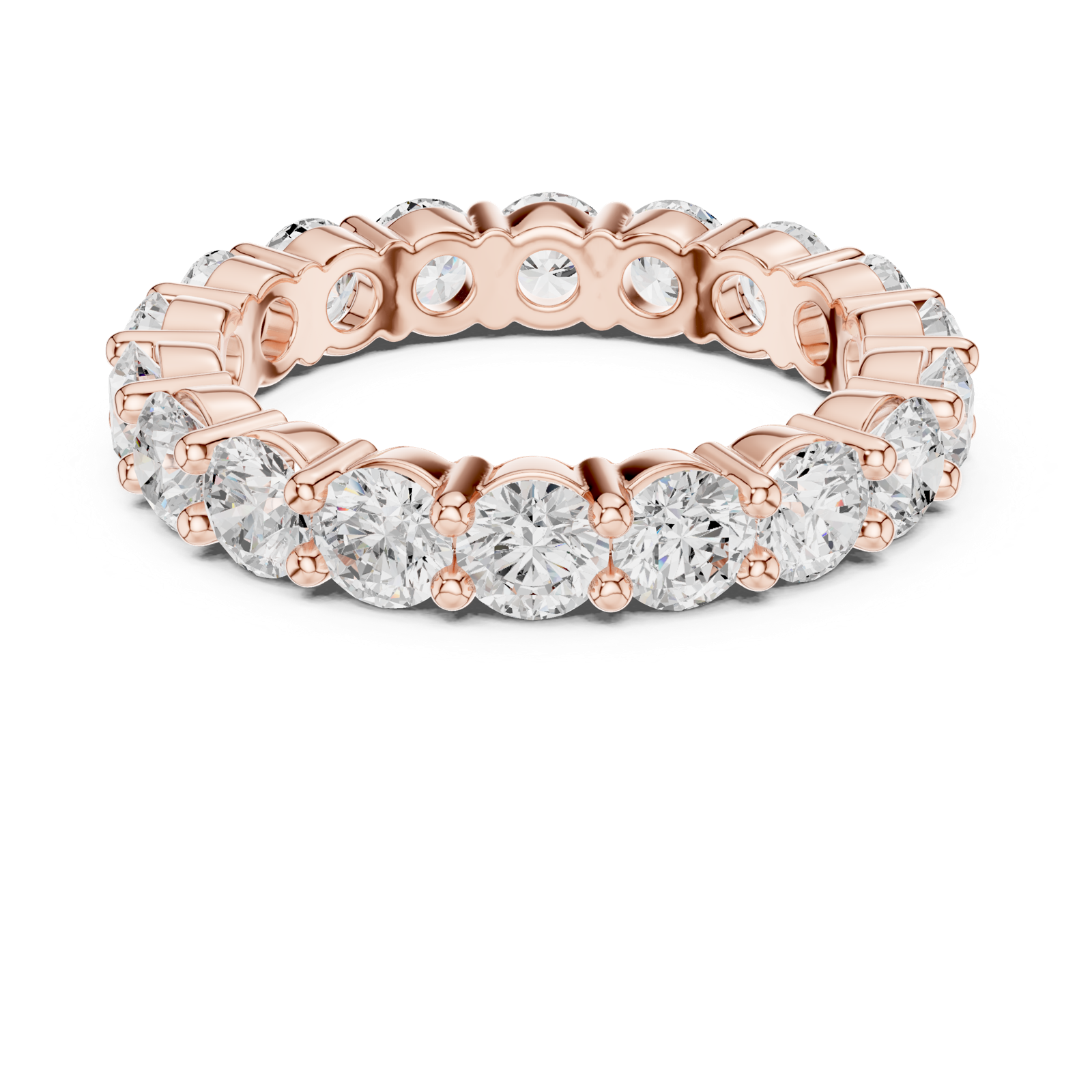 Gold Ring DDLR-691, Rose Gold, view 4