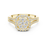 Gold Ring L03-1242, Yellow Gold, view 4