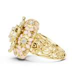 Gold Ring DDLR-767, Yellow Gold, view 3